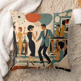Mid Century Modern Hip Martini Dansfest Kudde