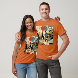 Mid Century Modern Hip Martini Dansfest T Shirt