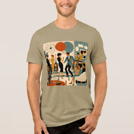 Mid Century Modern Hip Martini Dansfest T Shirt