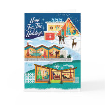 Mid Century Modern Home för Helgdagarna jul