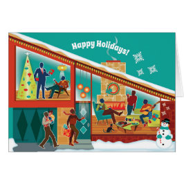 Mid Century Modern House-julkort - Gay Manar Hälsningskort