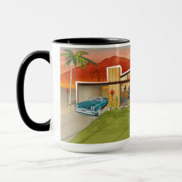 Mid Century Modern House Tiki Party House Mugg