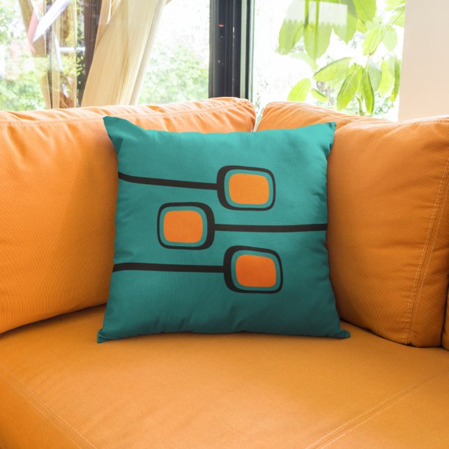 Mid Century Modern Inspired Grenar Anpassningsbar  Kudde (Skapare uppladdad)