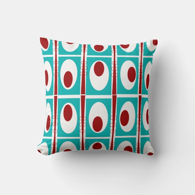 Mid-Century Modern Inspired Pillow #535 Kudde (Framsida)