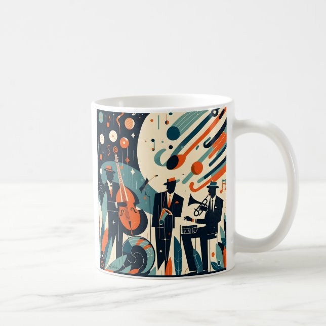 Mid Century Modern Jazz Age Trio Kaffemugg (Höger)