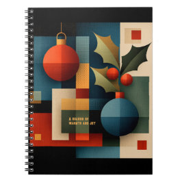 Mid-Century Modern juldekoration Anteckningsbok