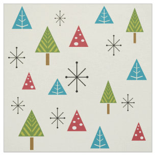 Mid Century Modern Julgranar Tyg