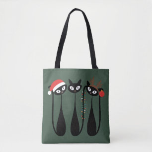 Mid Century Modern Julkatten Retro Klassisk Tygkasse