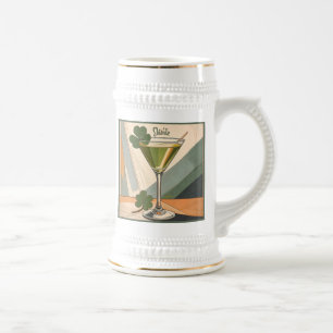 Mid Century Modern konst Shamrock Martini Sláinte! Sejdel