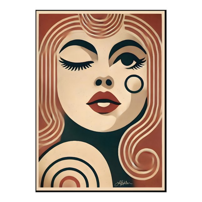 Mid Century Modern Konst The Beauty Spot Fototryck (Framsidan)