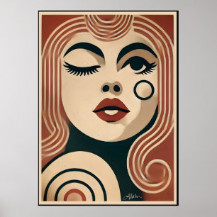 Mid Century Modern Konst The Beauty Spot Poster