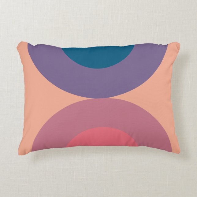 Mid-Century Modern Korallhavet  Prydnadskudde (Framsidan)