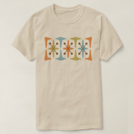 Mid Century Modern Kosmisk Stjärnexplosion Design T Shirt