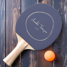 Mid-Century Modern Lavendelbris med namn Pingisracket