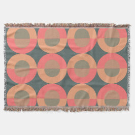 Mid-Century Modern Lax och Oliv Filt