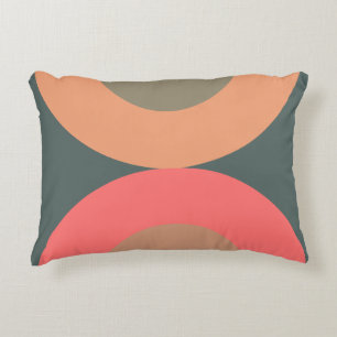 Mid-Century Modern Lax och Oliv Prydnadskudde