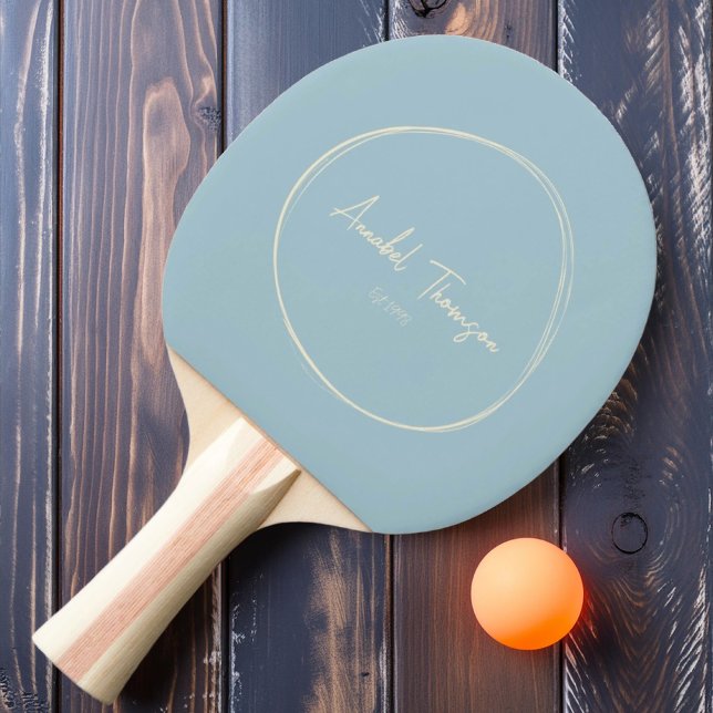Mid-Century Modern Ljus Himmel med Namn Pingisracket (Skapare uppladdad)