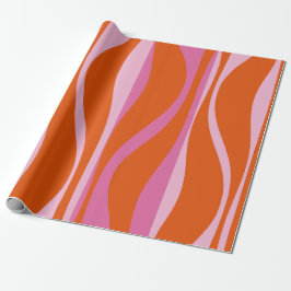 Mid Century Modern Lounge Shock rosa and Orange Og Presentpapper