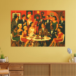 Mid Century Modern Martini Intellektuella Jul Canvastryck