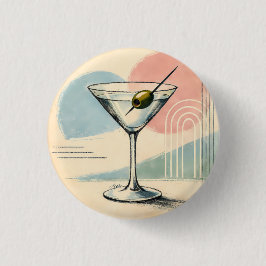 Mid Century Modern Martini Pastell Minimalistisk K Knapp