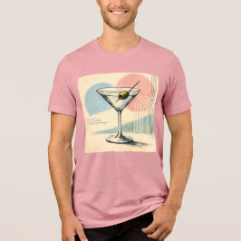Mid Century Modern Martini Pastell Minimalistisk K T Shirt