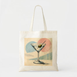Mid Century Modern Martini Pastell Minimalistisk K Tygkasse
