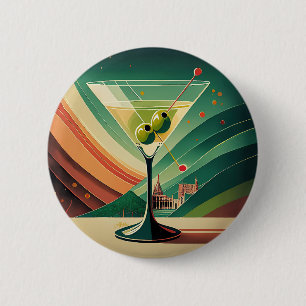 Mid Century Modern Martini Resa Kyrkutsikt Knapp