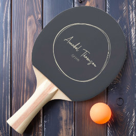 Mid-Century Modern Medelhavsgrå med namn Pingisracket