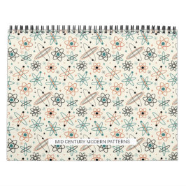 Mid Century Modern Mönster #1 Original Konst Retro Kalender