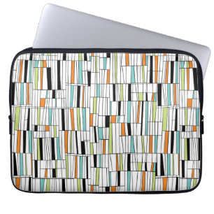 Mid Century Modern Mönster Laptop Fodral