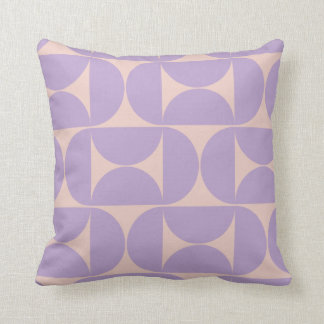 Mid Century Modern Mönster Lavender Kudde