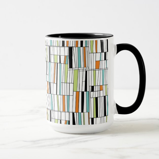 Mid Century Modern Mönster Mugg (Höger)