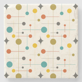 Mid Century Modern Mönster Stenunderlägg