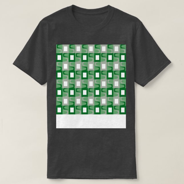 Mid Century Modern Mönster T Shirt (Design framsida)