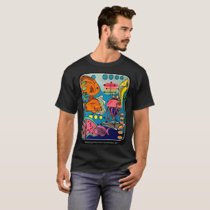 Mid-Century Modern Ocean Aquatic-målning på en Tee