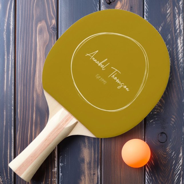 Mid-Century Modern Öken Salvia med Namn Pingisracket (Skapare uppladdad)
