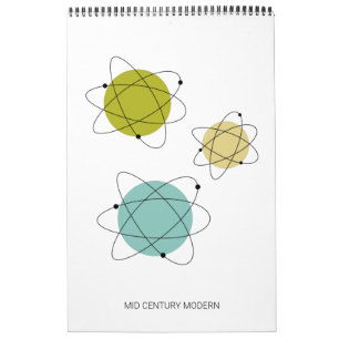 Mid Century Modern Original Atomic Art Kalender