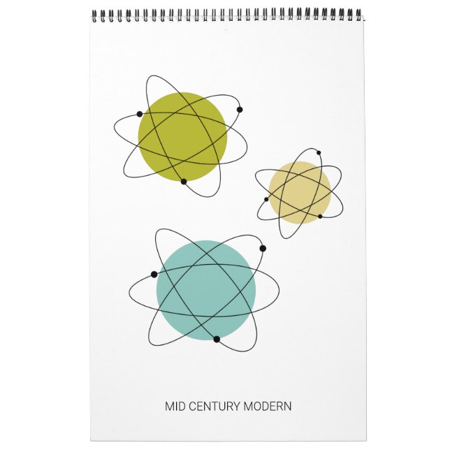 Mid Century Modern Original Atomic Art Kalender (Omslag)