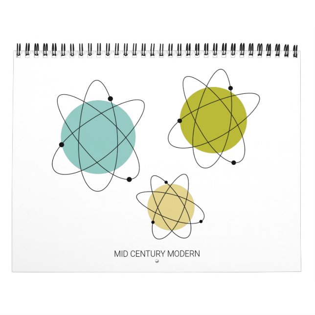 Mid Century Modern Original Atomic Art Kalender (Omslag)