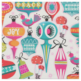 Mid-Century Modern Ornaments julfabric Tyg
