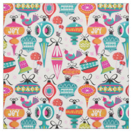 Mid-Century Modern Ornaments julfabric Tyg