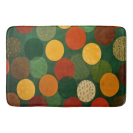 Mid-Century Modern Overlapping Circles Bath Mat Badrumsmatta