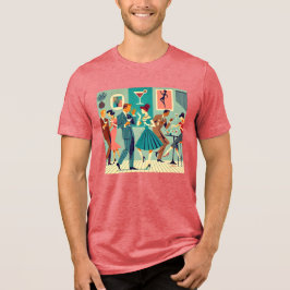 Mid Century Modern Party Martini Dance T Shirt