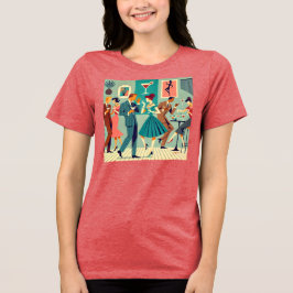 Mid Century Modern Party Martini Dance T Shirt