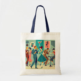 Mid Century Modern Party Martini Dance Tygkasse