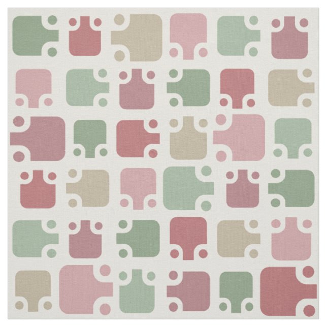 Mid Century Modern Pattern Christmas Tyg (Provkarta)