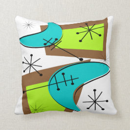 Mid-Century Modern Pillow Atomic 6 Kudde