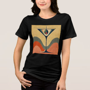 Mid Century Modern "pimento olivmartini wave" T Shirt