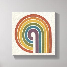 Mid-Century Modern Pride Square Canvastryck