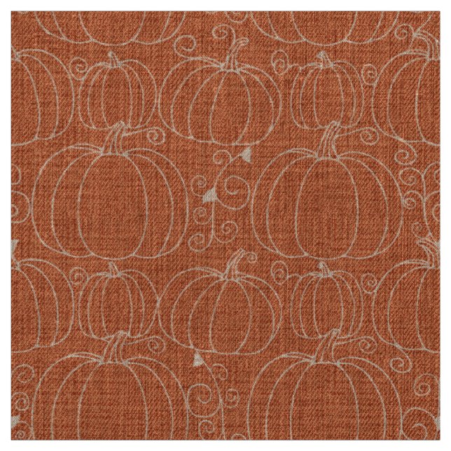 Mid-Century Modern Pumpa Orange Tyg (Provkarta)